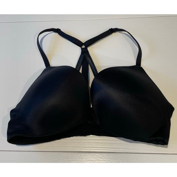 Victoria’s Secret So Obsessed Push Up Bra Front Close Racerback Pearls Sz 34C - Picture 5 of 11
